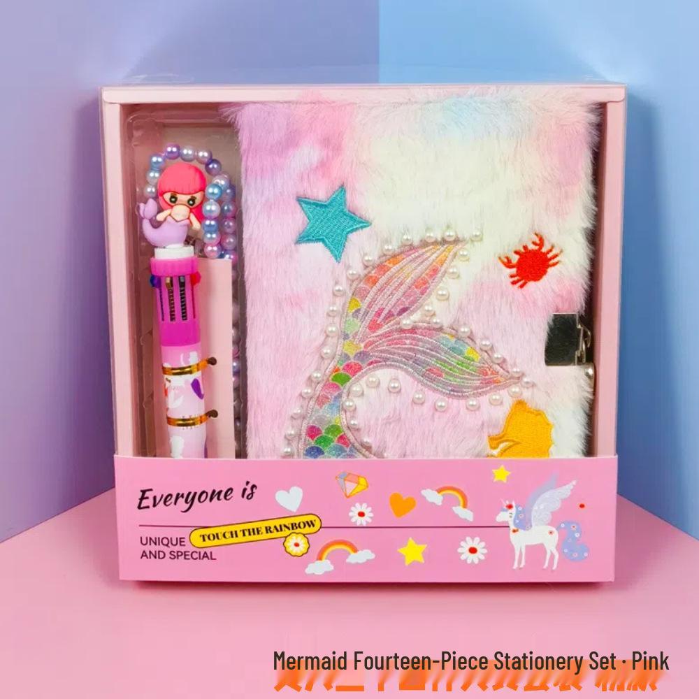 

Available Mermaid Ocean Souvenir: Fourteen-Piece Diary Stationery Set