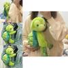 Olu Mel Plush Turtle Backpack For Kids With Cartoon Design And Adjustable Straps