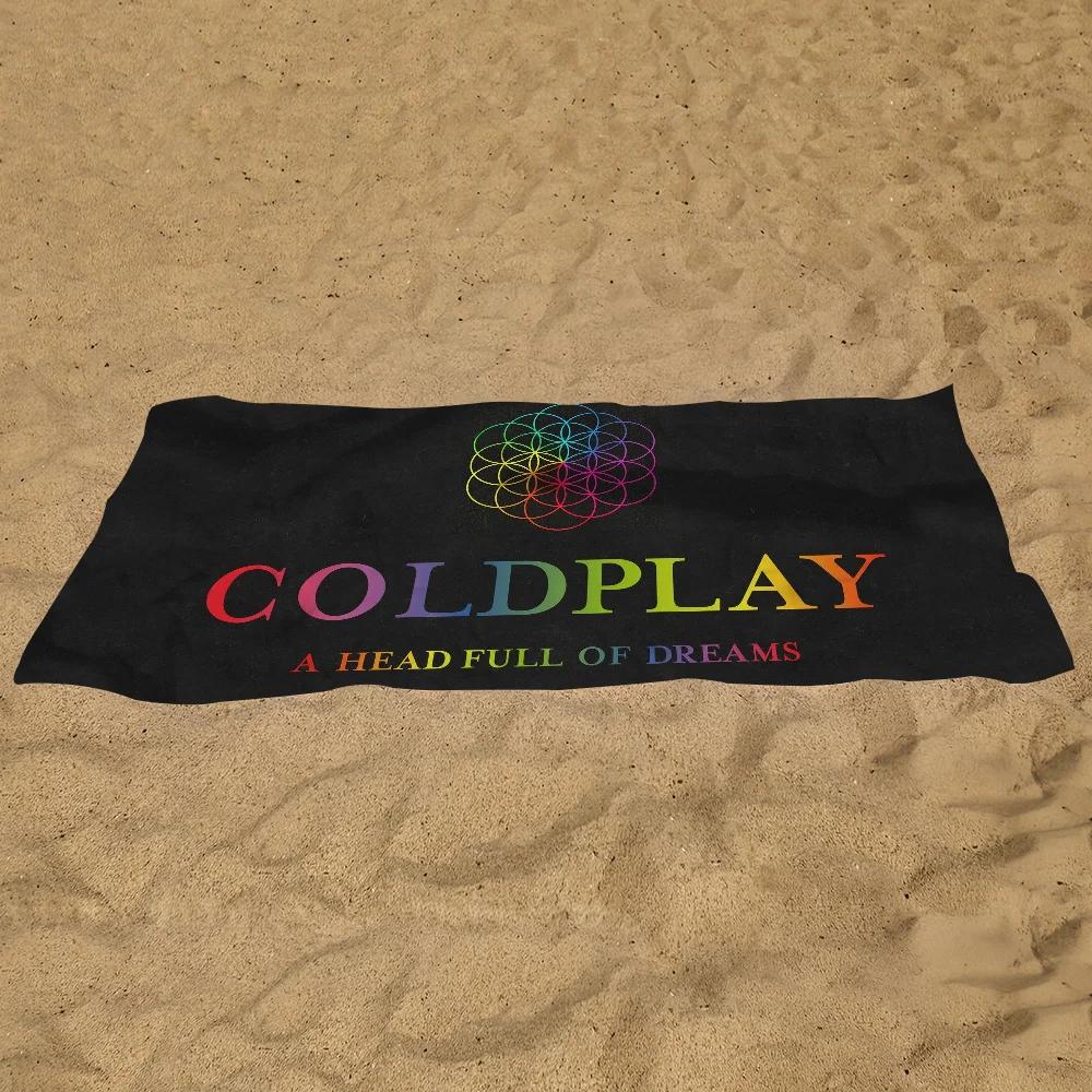 R-Rock C-Coldplay Band Towel Pool Beach Towel Portable Quick Fast Dry Sand Outdoor Travel Swim Blanket Thin Mat Bath Towel