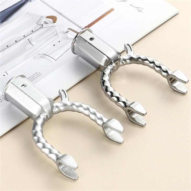 Reinforced Aluminum Alloy Laundry Hook Accessories 19mm Thickened Tube Secure Threaded Connection Home Use