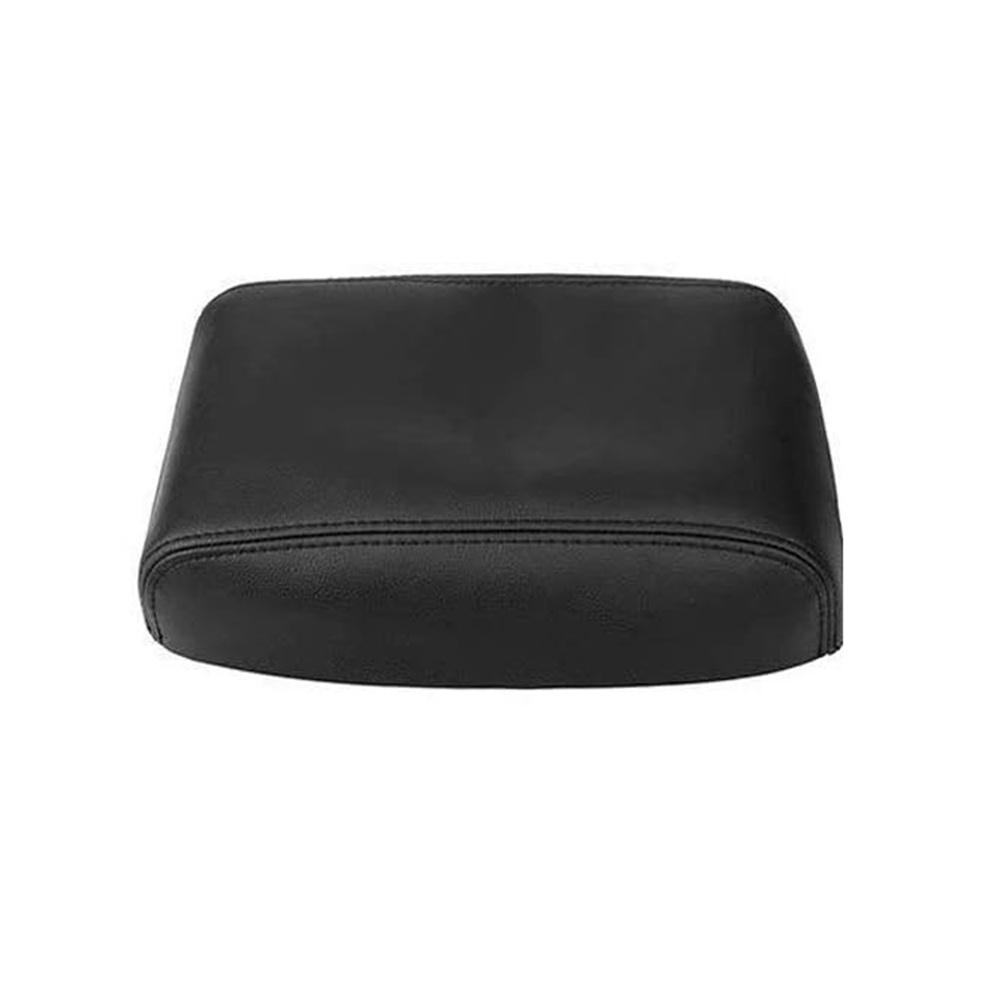 Leather Center Console Lid Armrest Cover Trim Black For Toyota Camry 2012-2017