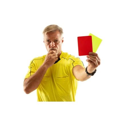 Fotbalový rozhodčí píšťalka Nástroje na červenou a žlutou kartu Profesionální fotbal Sada pro rozhodčí utkání s fotbalovým míčem Venkovní vybavení pro přežití