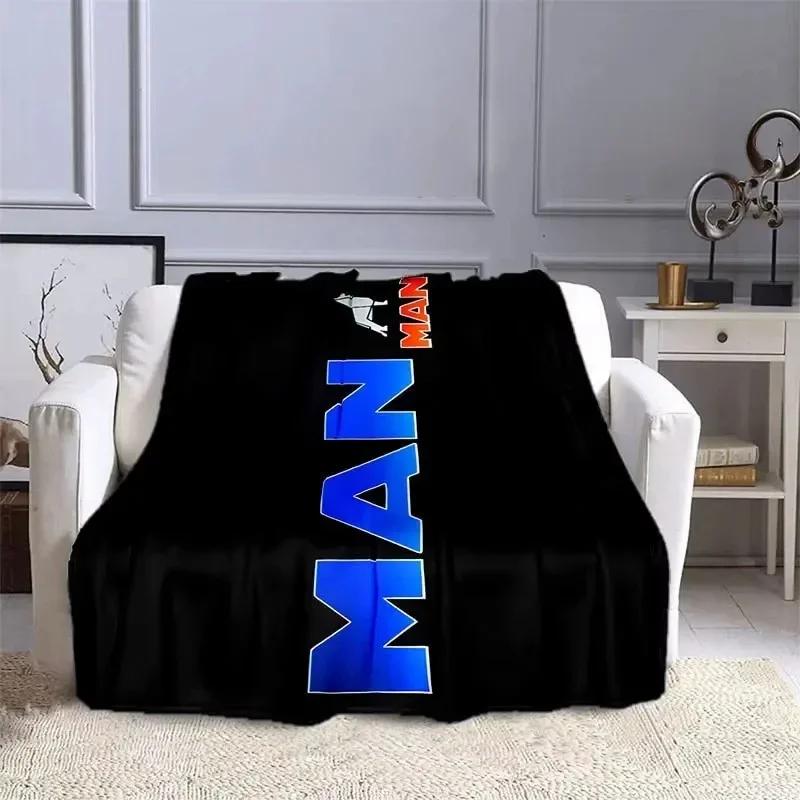 MAN LKW Logo D Aufdruck Weiche Flanell-Kuscheldecke für Bett Sofa Picknick Heimdekoration Schlafzimmer Geschenk für Kinder und Erwachsene