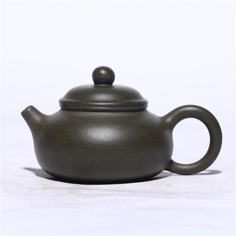 

80ml High-end Yixing Purple Clay Teapots Handmade Open Sky Pot Raw Ore Pea Green Mud Tea Maker Kettle With Filter Zisha Tea Set