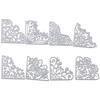 8Pcs Lace Flowers Die Cuts Flowers Lace Die Cuts Embossing Template Stencil Mold  DIY Album Decor