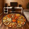 1pc Sun Moon Stars Round Chair Mat Office Area Rug - Non-Slip, Floor Mat for Office, Bedroom, Ideal Home Decor Gift P0105031
