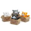 Creative Cartoon Car Ornaments Miniature Landscape Plastic Garden Kitten Statues Cute Toys