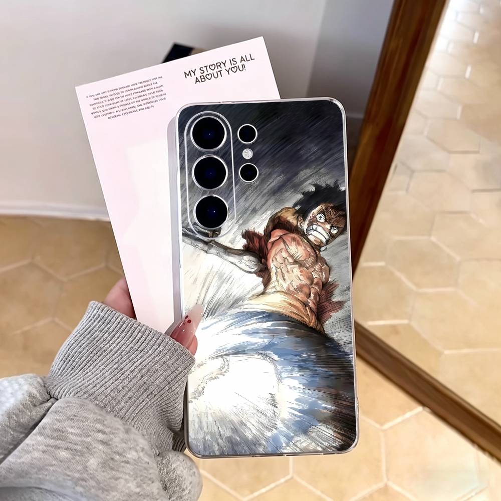 Straw Hat Luffy Eternal Legend Phone Case For Samsung S25,S24,S21,S22,S23,S30,Ultra,S20,Plus,Fe,Note,10,9,5G Transparent Cover