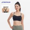Decathlon Women's Soft Cup Low-Impact Cross-Back Yoga Sports Bra