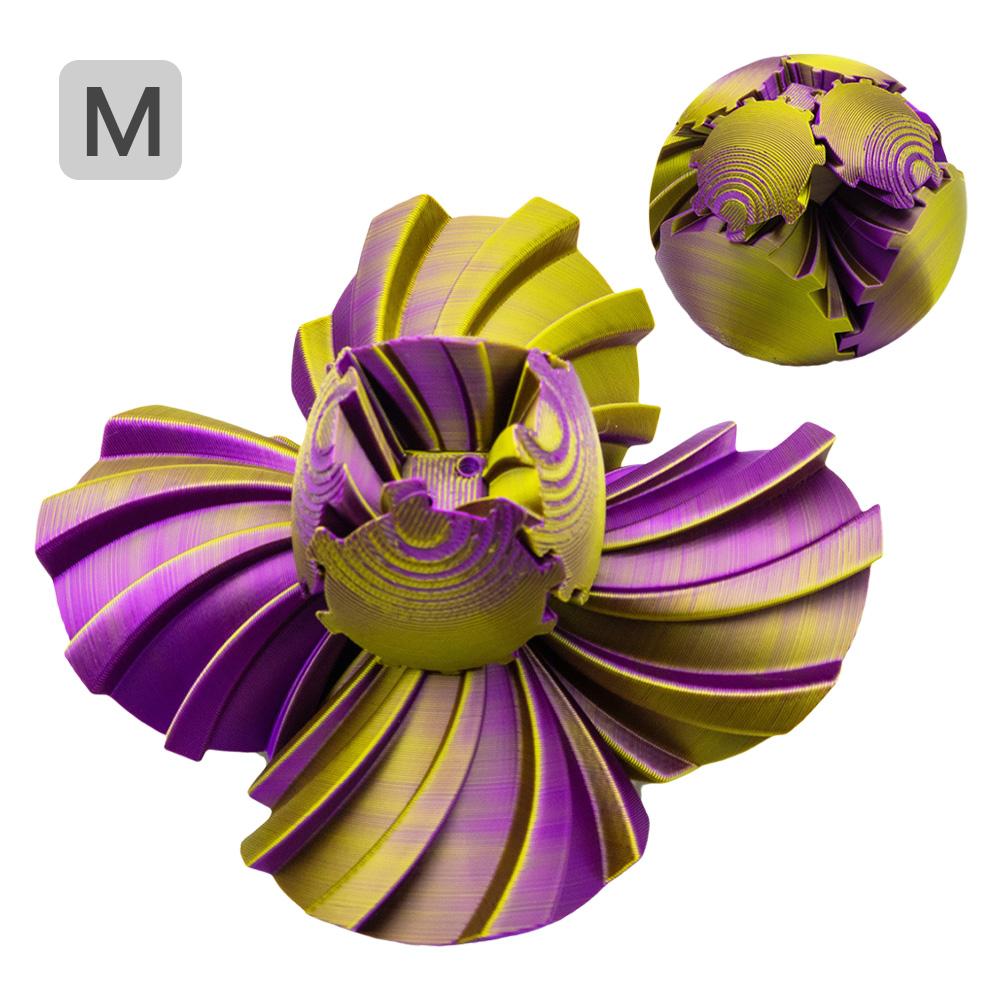 3D Printed Gear Ball Rotating Toy 3D Printed Rotating Gear Ball Desktop Innovative Decorative Model Gift for Kids and Adults
