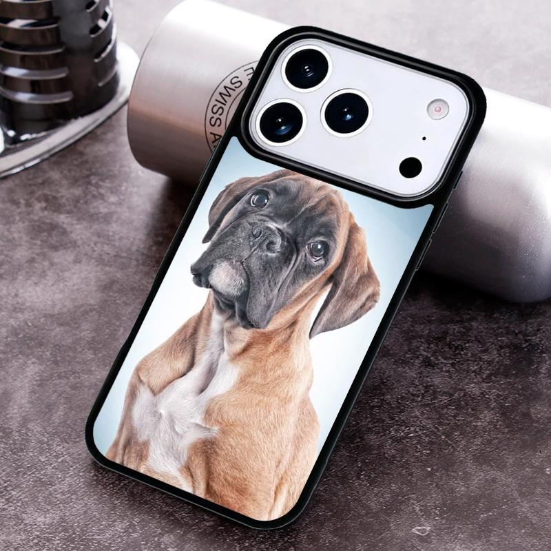 Boxer Dog Phone Case For iPhone 17 16 15 14 13 12 11 Pro Max Plus 17Air Soft Silicone Cover