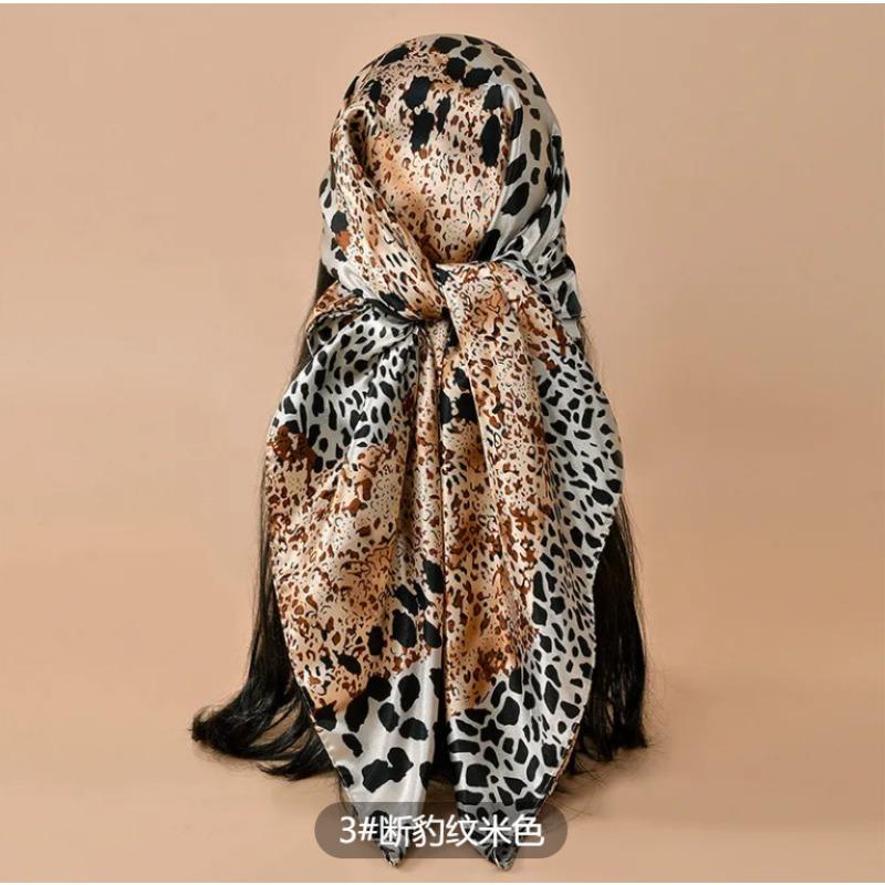 Meier Silk Scarf 90cm Women's Headscarf New Letter Print Scarf Satin Square Scarf