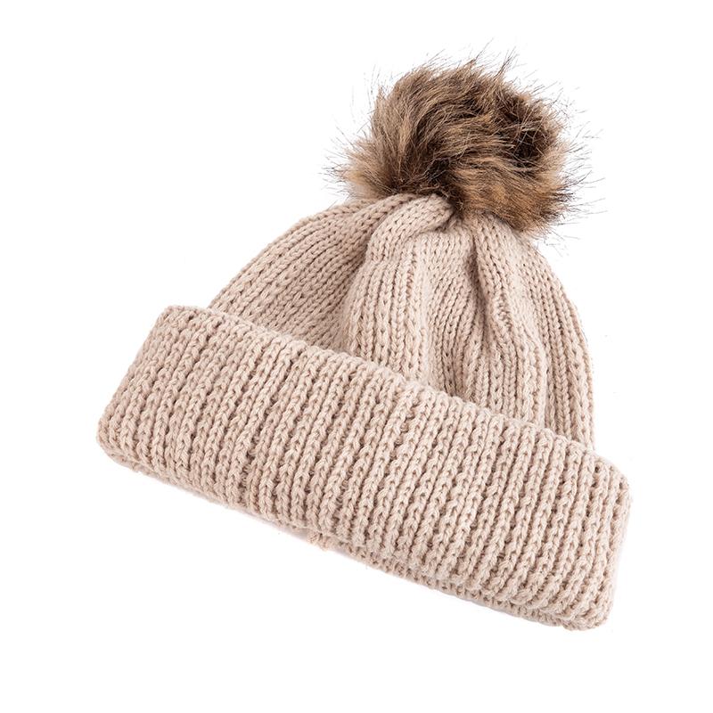 Nové Candy Colours Zimní čepice Dámské Bambulky Čepice Soft Trendy Čepice s čepicí Basic Daily Leisure Cap