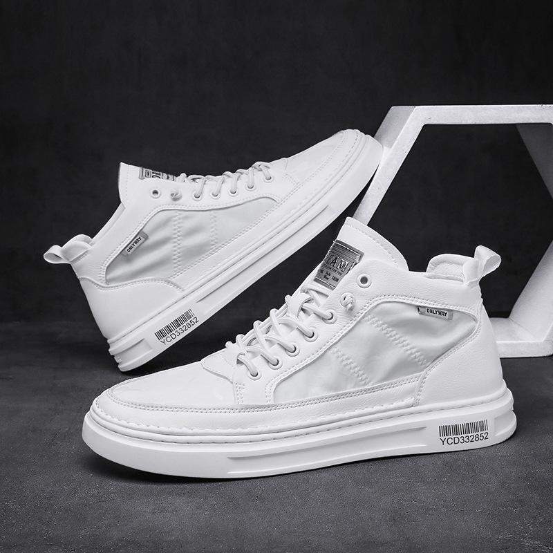 Высокие осенние новые повседневные кеды дышащие маленькие белые кеды 39 standard sneaker size