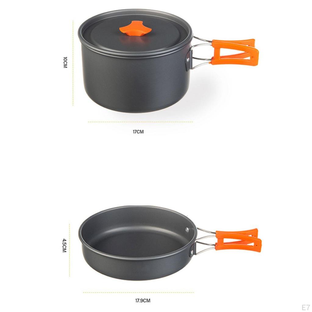 Camping Cookware Set Cooking Pot for Outdoor Family Backpacking