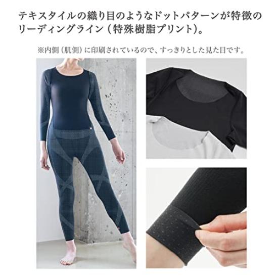Footmark FOOTMARK BASEWEAR Long Sleeve Basewear In Black and Made In Improves Reduces Casual Posture Corrects Relieves and Product 709901 Women's