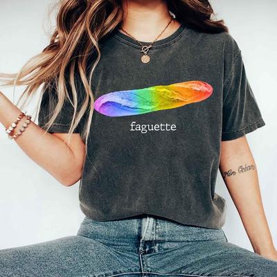 Funny Pride French Gay Joke Unisex Tee, LGBT Baguette T-Shirt Unisex T-Shirt