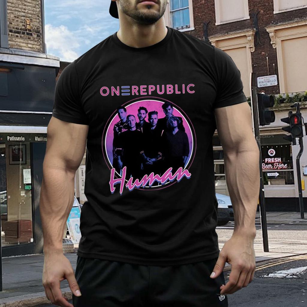 Sale VTG OneRepublic Band Human Tour Cotton Full Size Unisex Shirt