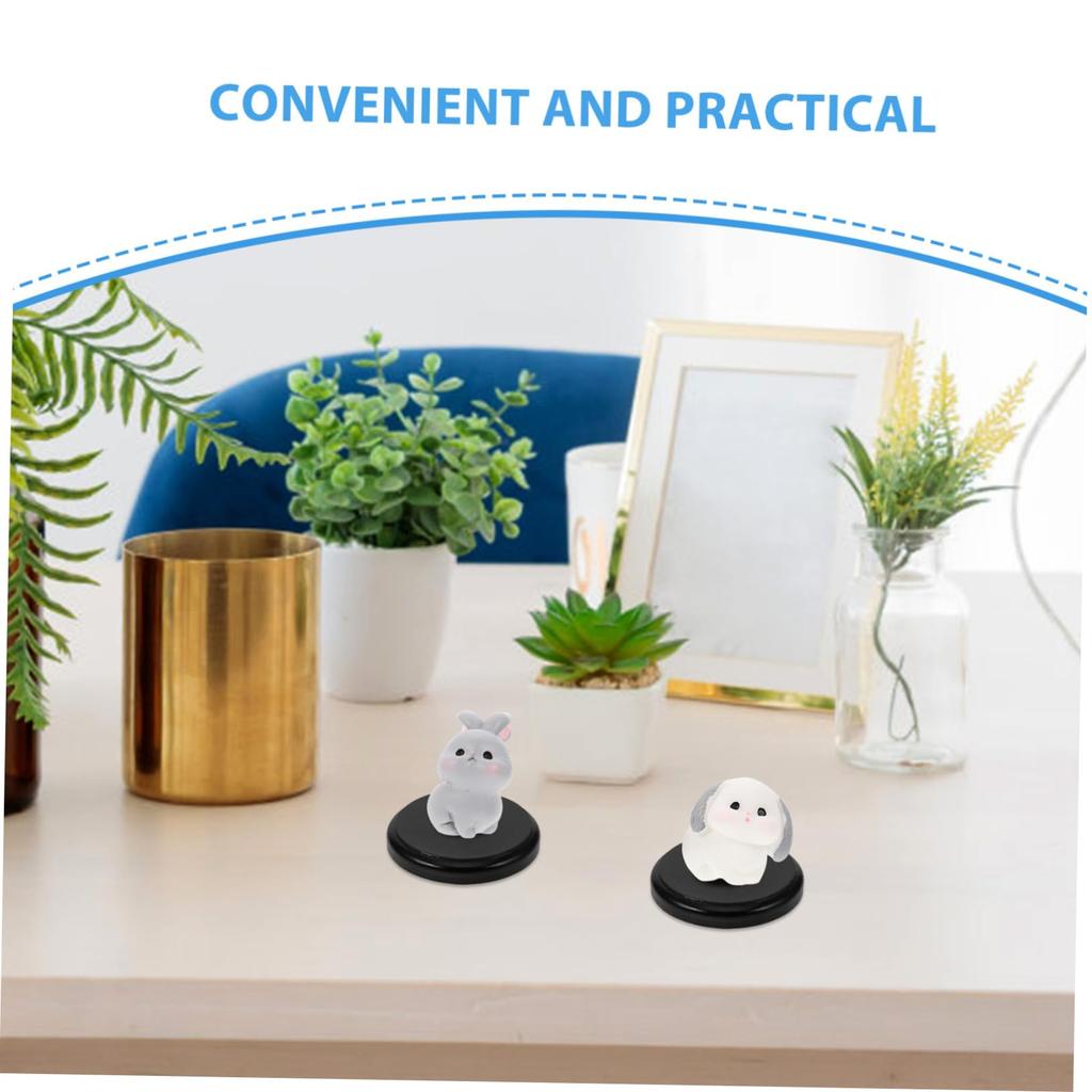 NUOBESTY Wooden Display Set of Round Inch Black Smooth for Miniature Figures and DIY 80g Stands, 3, Base, 3.15 Diameter, Finish, Crafts, Approx.