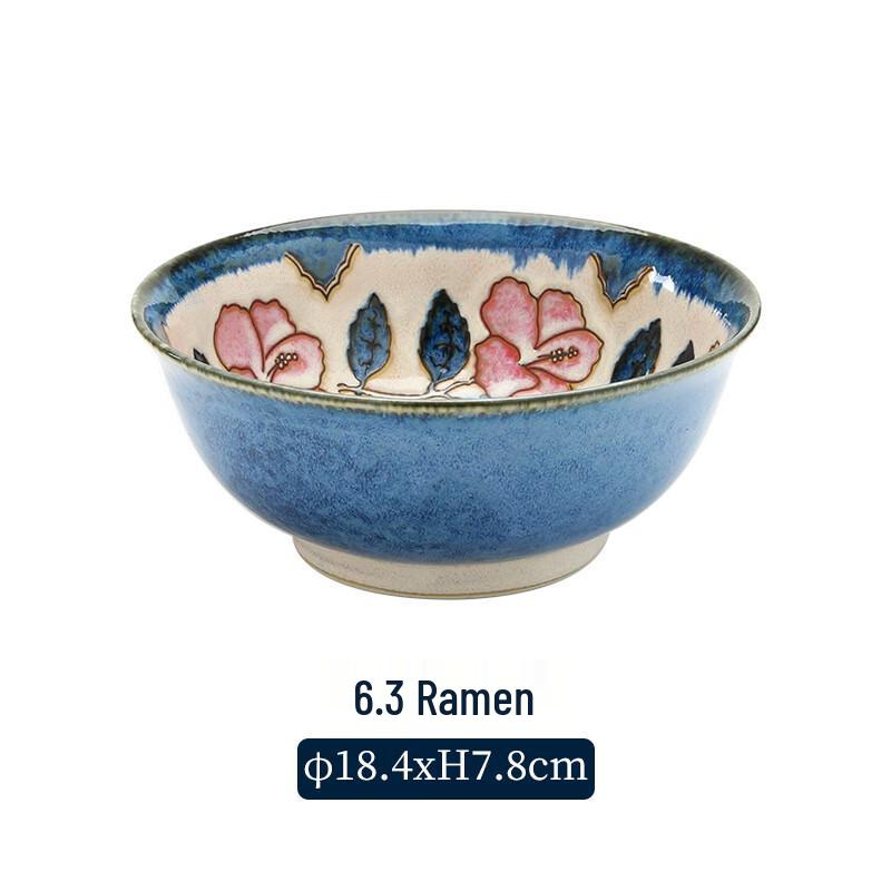 ZISIZ Household Ceramic Serving Bowl