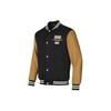 Skechers Color Block Letter Number Single Button Warm Baseball Jacket Men jackets Carbon-Black P423M039-0018