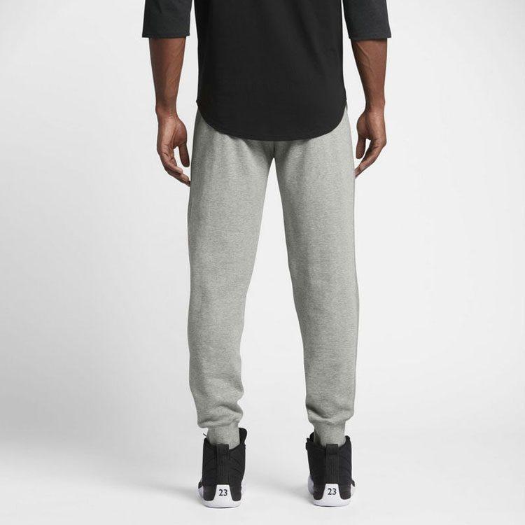 Jordan Air Knitted Sweatpants Men's Gray Moderate Straight Fit Pants 822661-063