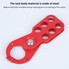 6 Hole Lockout Hasp Steel with Plastic Coating Industrial LOTO Safety Device for Electrical Equipment Isolation Applications
