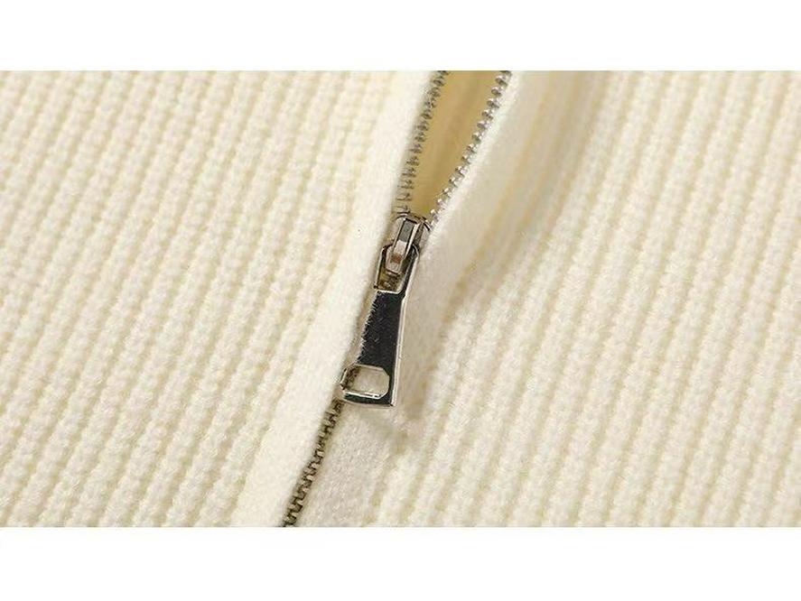 Men's 2025 Stand Collar Zip Knit Cardigan - Casual, Loose-Fit, Trendy Outerwear