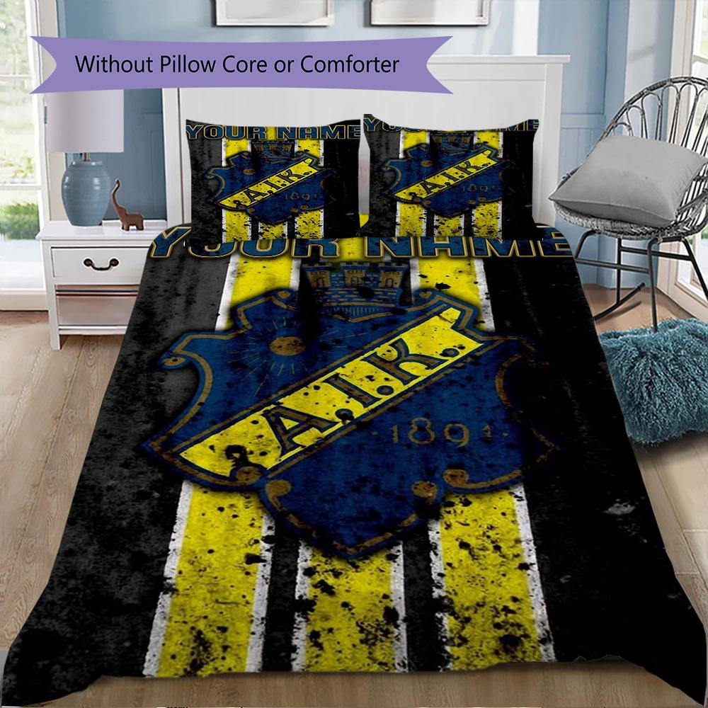 Custom Name Aik Pattern Bedding uilt Set uilt Cover Pillowcase Home Decoration Birthday Gift (1*duvet cover+2*pillowcase without core)