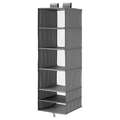 IKEA Almacenaje 6 compartimentos 35x45x125 cm Gris oscuro SKUBB (004.729.95)