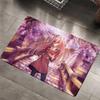 Anime Zero Two Rubber XXL PC Bathroom Mat Anti-slip Absorb Water Long Strip Cushion Bedroon Mat Welcome Doormat