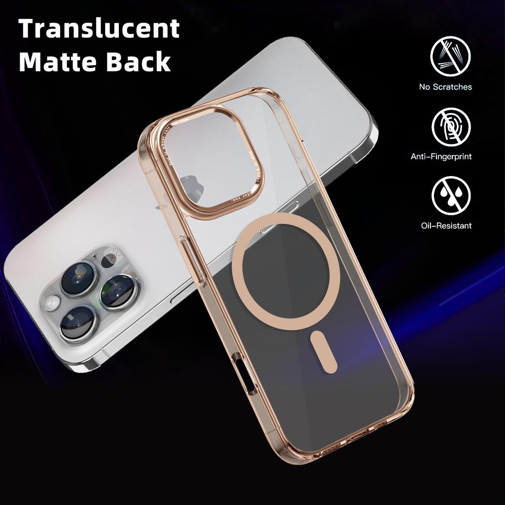 Luksusowe etui Desert Gold Clear Case do iPhone'a 16 15 14 13 12 Pro Max 16 Plus z akrylu, przezroczystego TPU, z magnetycznym etui Magsafe