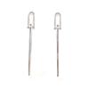 Great TIFFANY&Co. Pierce Double Long Link Pierce Silver 925 Women Used
