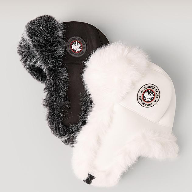 Biała pluszowa czapka Lei Feng damska zimowa urocza Mohe ochrona przed zimnem ochrona uszu jazda na rowerze ciepła wiatroodporna aksamitna czapka
