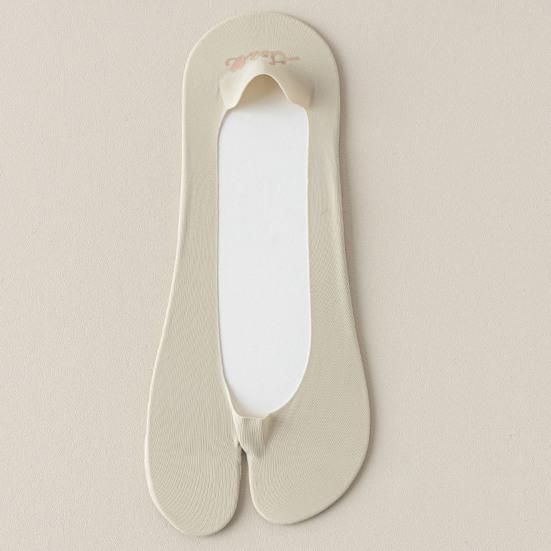 Flip Flop Tabi Socks for Women Elastic Split 2 Toe Socks Low Cut No Show Boat Sock Invisible Thin Cotton Sock