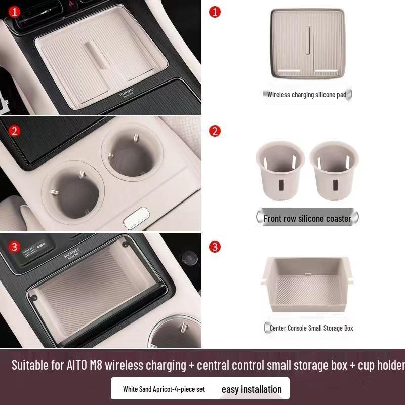 AITO M8 Wireless Charging Anti-Slip Silicone Pad for Car Interior