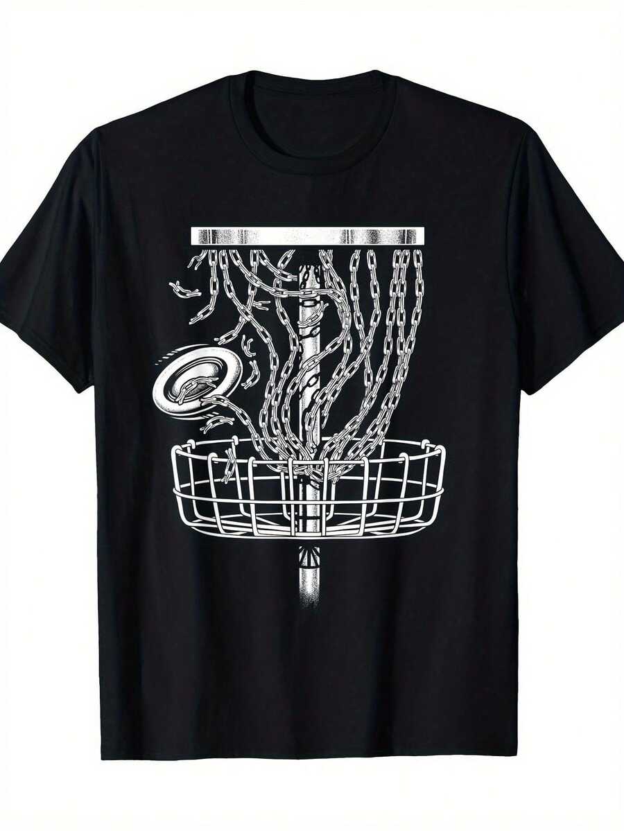 

Disc Golf Basket Discs Printed T-Shirt, Unisex s Printed T-Shirt S