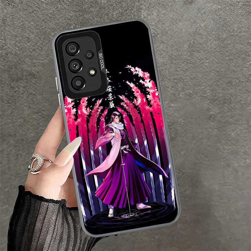 Bleach Kuchiki Byakuya Soft Phone Case for Samsung A17 A16 A15 A14 A13 A57 A56 A55 A54 A53 A37 A36 A35 A34 A33 A26 A25 A24 A23 A