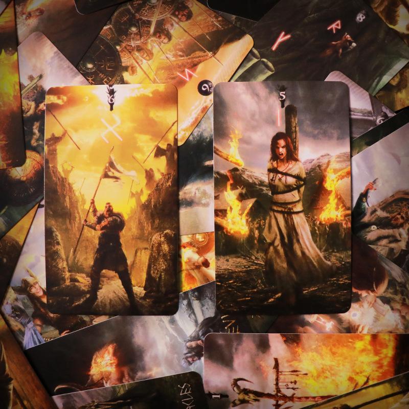 Runk Tarot Cards Oracle Cards Prophecy Fate Divination Family Party Board Game Beginner Card Fortune Telling Game
