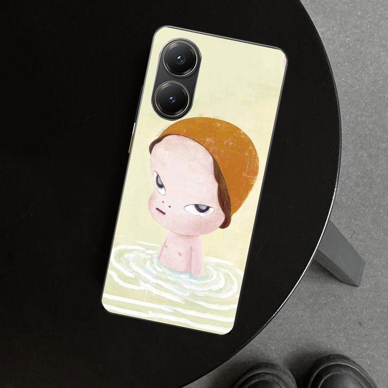 Y-Yoshitomo Nara Phone Case Cover for Xiaomi Poco X6 X5 X7 Pro F7 Ultra Redmi 15C 15 13C 13 12C 12 10C 10 10A 9C 9A 9T 9 Coque P