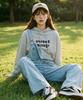 SWEET SOUP Sweet Heart Lettering Oversized Hoodie Sweatshirt (Wcrltf4)