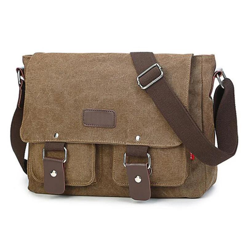 Men Vintage Canvas Bag Men Casual Crossbody Bag for Men Messenger Bag Man Travel Shoulder Bags Bolsa Masculina