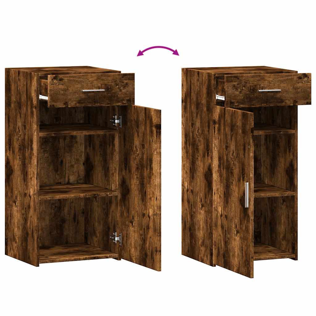 Vidaxl Cabinet, Smoked Oak, 45X42.5X93 Cm, Wood-Based Material