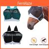 Maschera Anti-zanzare a Testa di Cavallo con Rete Traspirante e Chiusura in Velcro per una Protezione Ottimale
