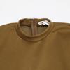 ENFOLD 23Stainless Steel Olive Brown Cotton Blend VASE PULLOVER/Sweat Pullover tops 38 BrownUsed