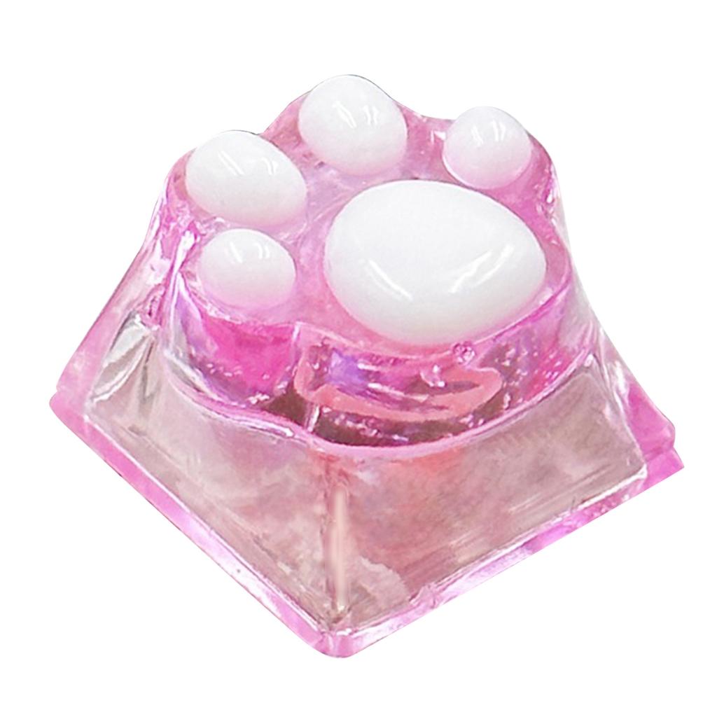 Lovely Cat Claw Resin Keycap for Mechanical Keyboard with Backlights Computer Keyboard Keycaps Replaces
