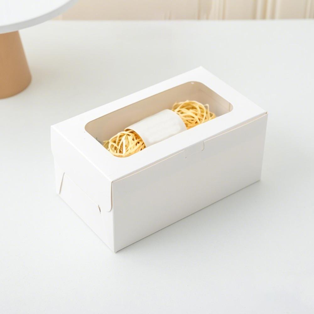 30pcs Mini Gift Boxes Paper Treat Boxes with Window Folden Gift Wrap Box Rectangle Party Favors Boxes Gift Packaging Box Packaging Box for Gift Giving