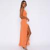 Luxury Black Formal Maxi Dress For Women Ruched Bust High Waist Flowy Ruffle Hem Gown For Brunch Birthday Wedding Guest Clubwear