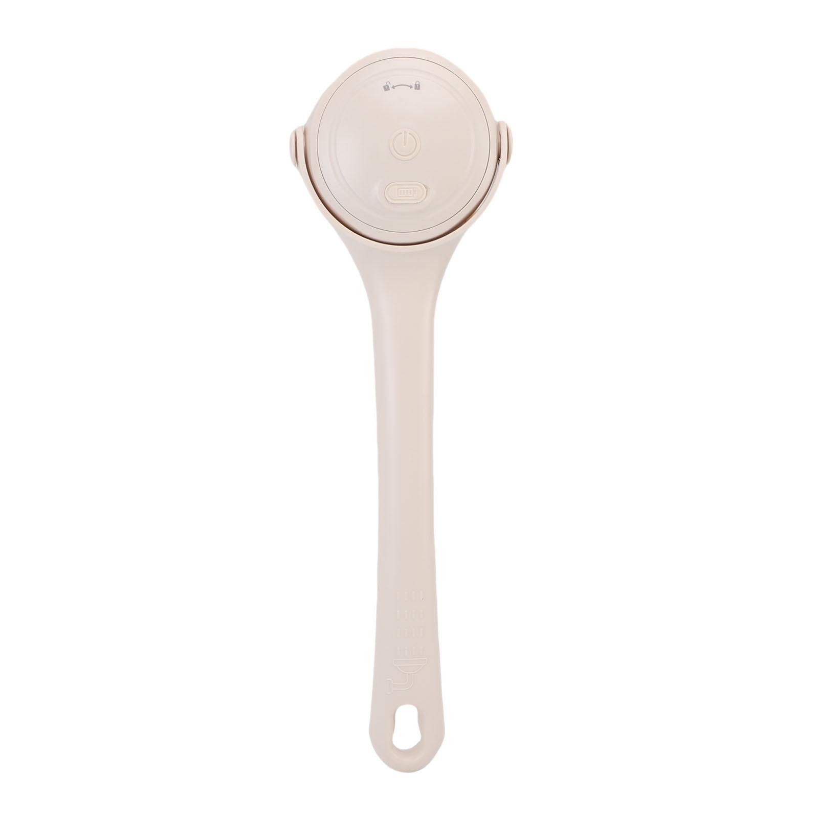 

Electric Body Brush IPX7 Water Proof Automatic Shower Scrubber Brush with Dual Handle Different Replacement Heads
