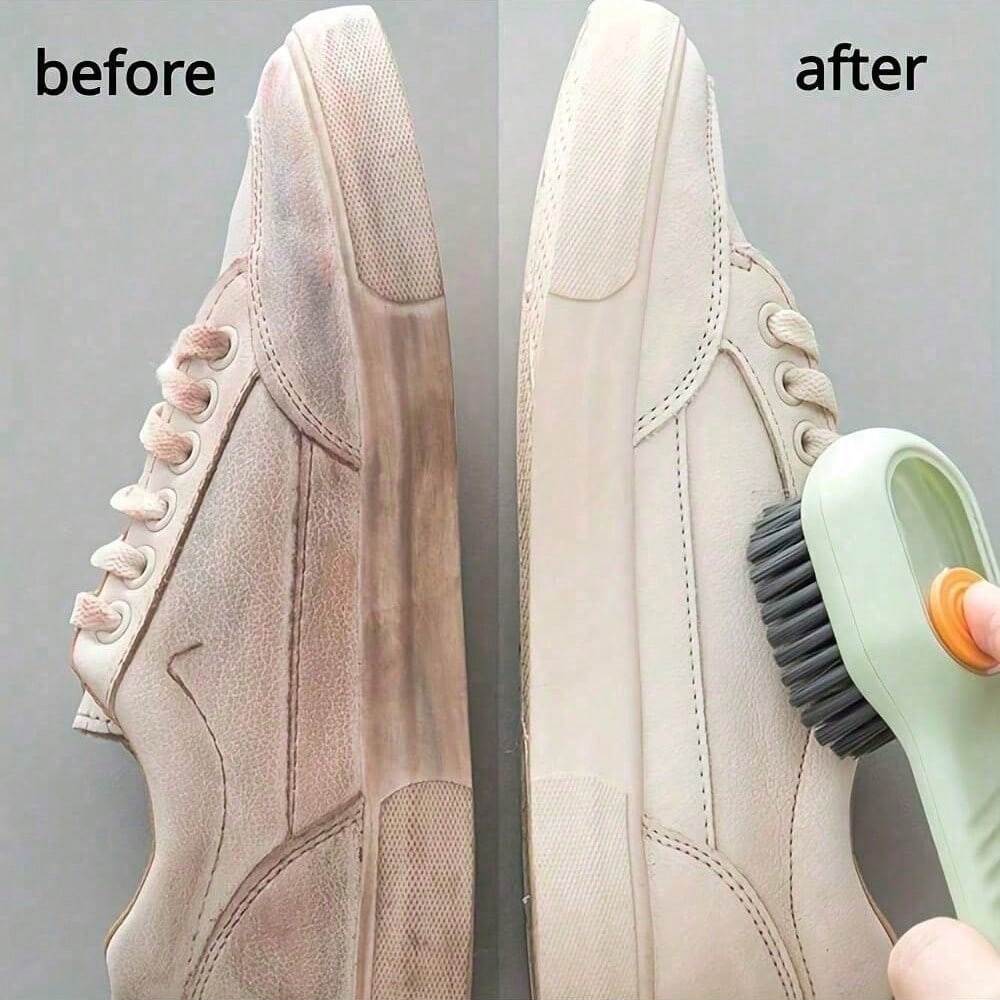 1 Versatile Cleaning Brush, Washable Cleaning Implement For Home, Restroom Cleaning Clothes Brush Shoe Brush Dirt Mark Removal